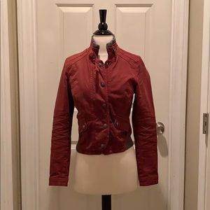 Free People Deep Red Jacket